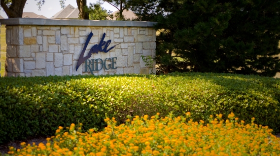Lake Ridge at Joe Pool Lake Neighborhood Entrance