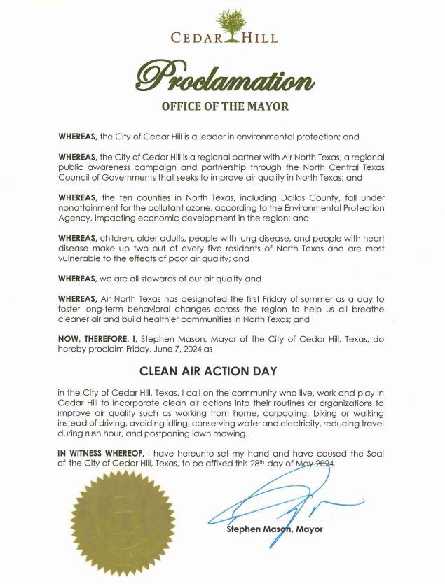 CAAD Proclamation SIGNED
