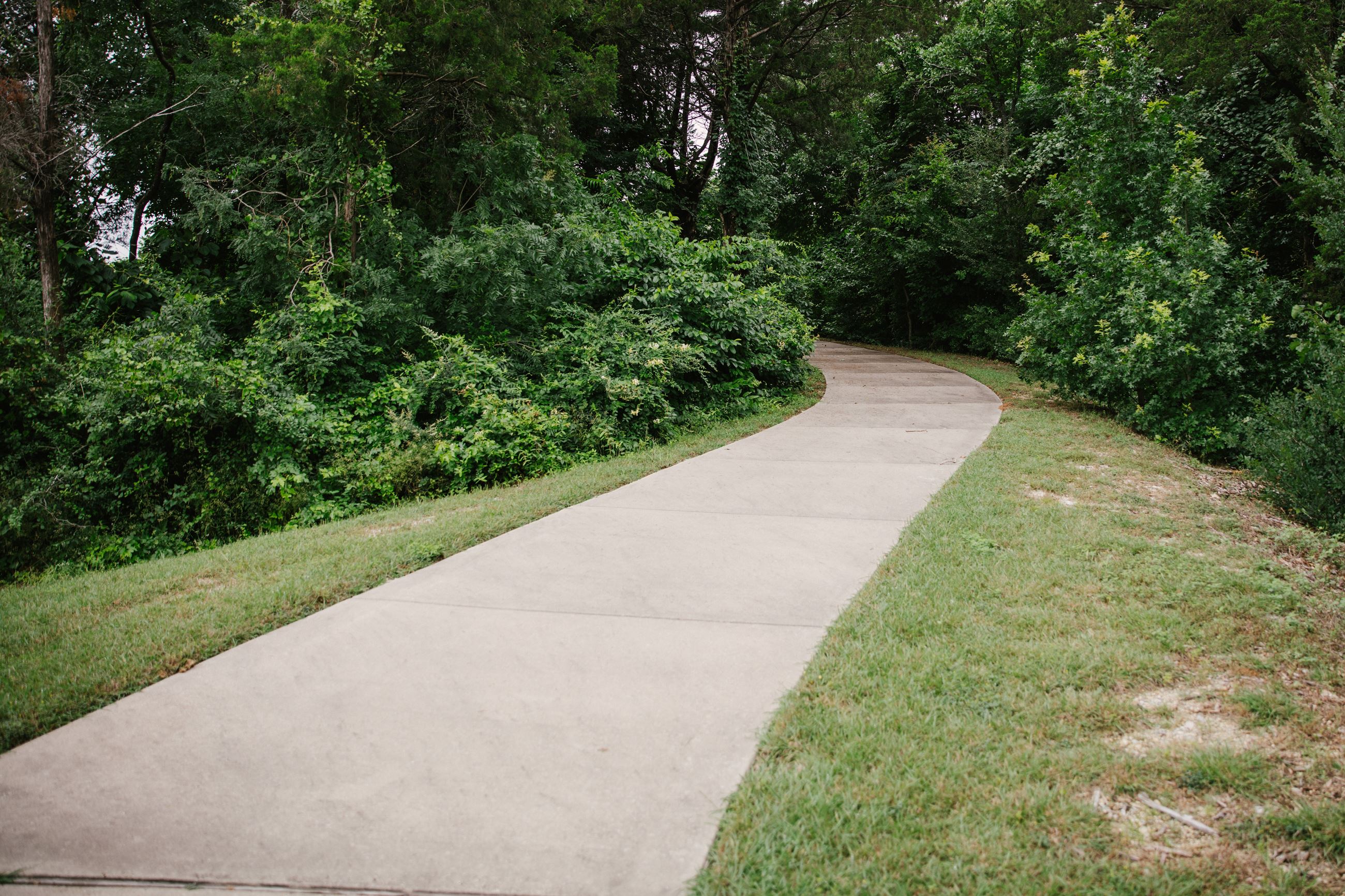 Concrete Trail at Wooded Creek Greenbelt