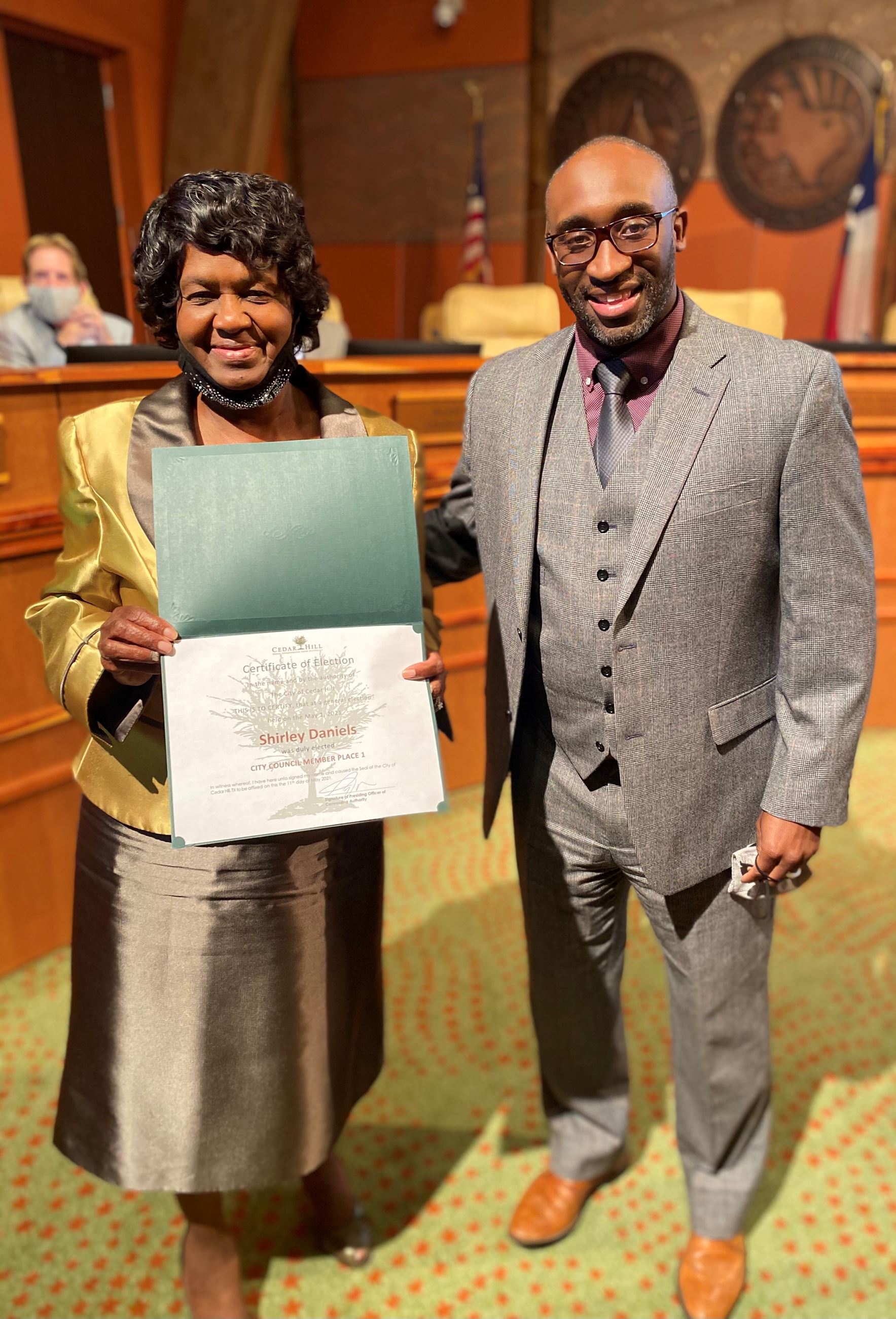 Daniels - swearing in