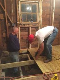 Firefighters help with remodel